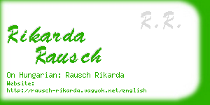 rikarda rausch business card